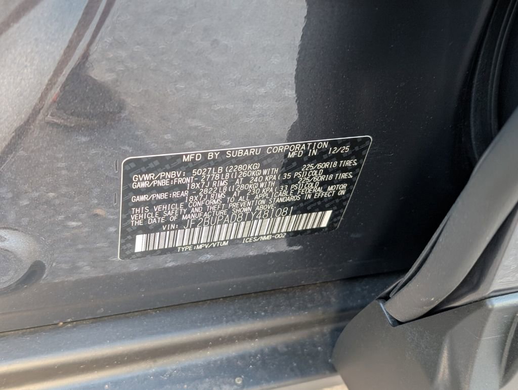 New 2026 Subaru Outback Premium image 14