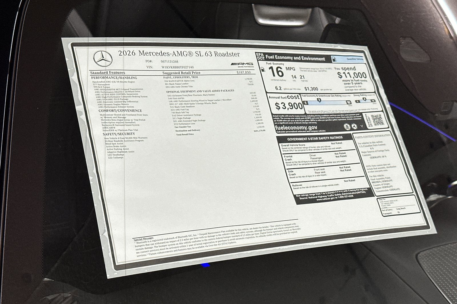 New 2026 Mercedes-Benz SL 63 AMG 4MATIC image 29