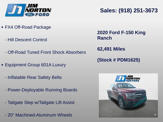 Used 2020 Ford F150 King Ranch w/ Equipment Group 601A Luxury AWD/4WD image 14