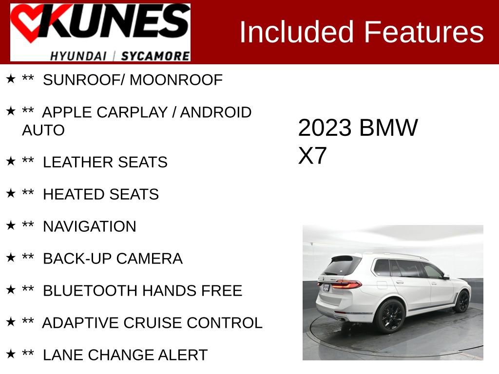 Used 2023 BMW X7 xDrive40i AWD/4WD image 2