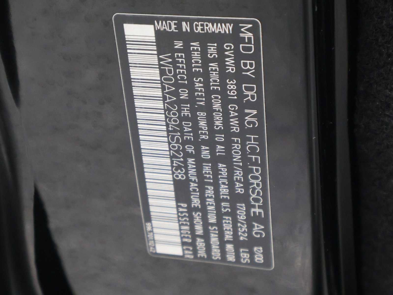 Used 2001 Porsche 911 Carrera 4 AWD/4WD image 37