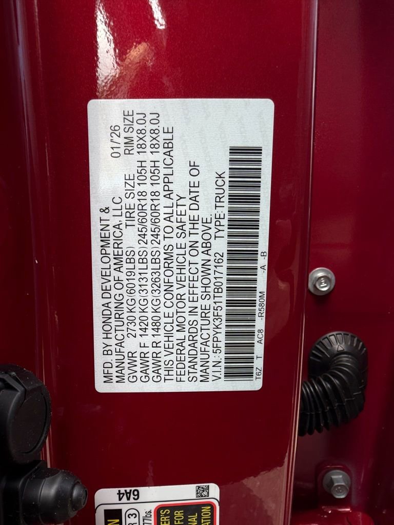 New 2026 Honda Ridgeline RTL image 26