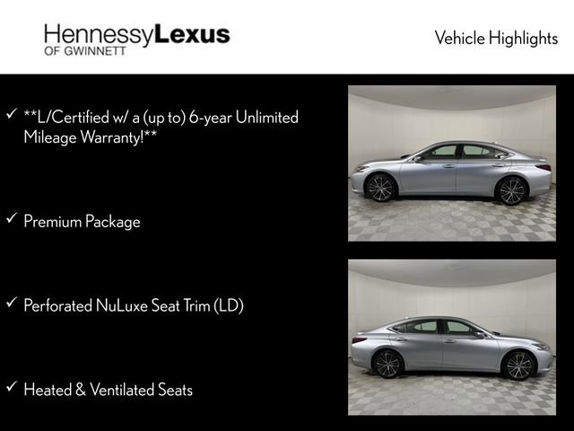 Certified 2025 Lexus ES 300h 300h w/ Premium Package image 12