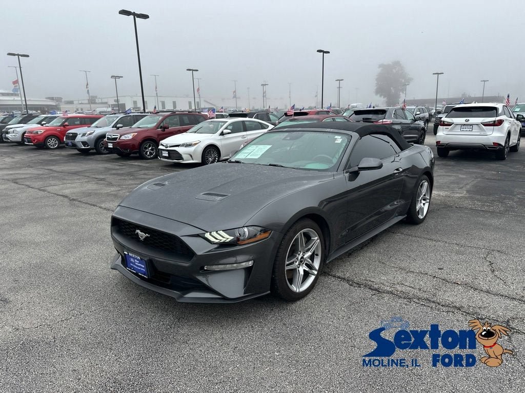 Certified 2019 Ford Mustang Convertible w/ Ecoboost Performance Package RWD image 1