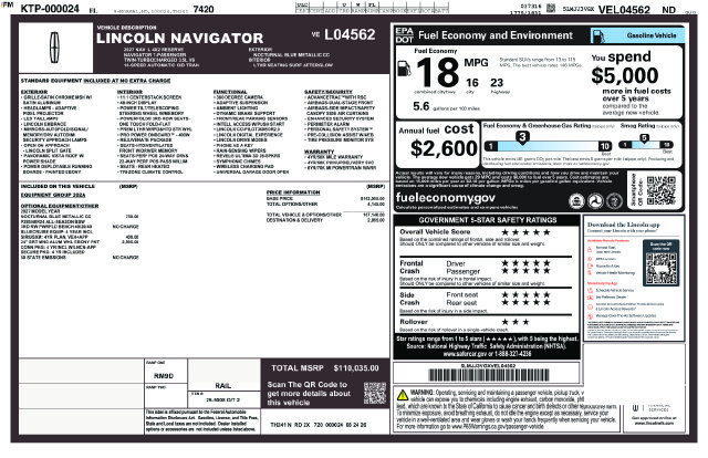 New 2027 Lincoln Navigator L Reserve RWD image 4
