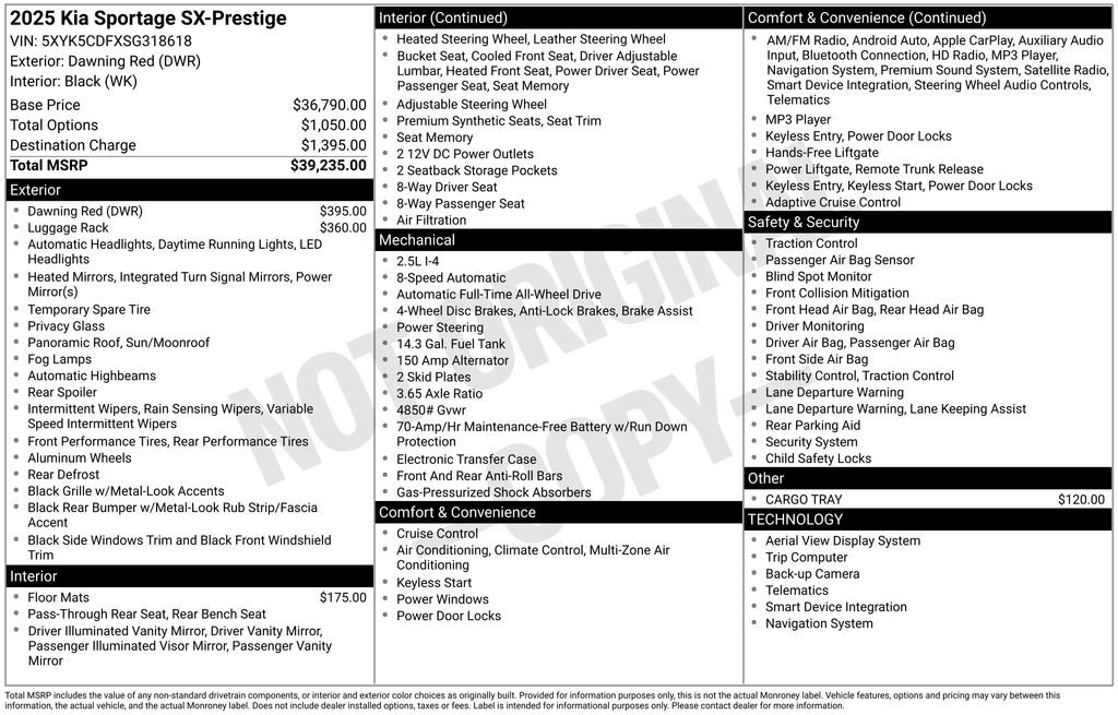 Used 2025 Kia Sportage SX image 11