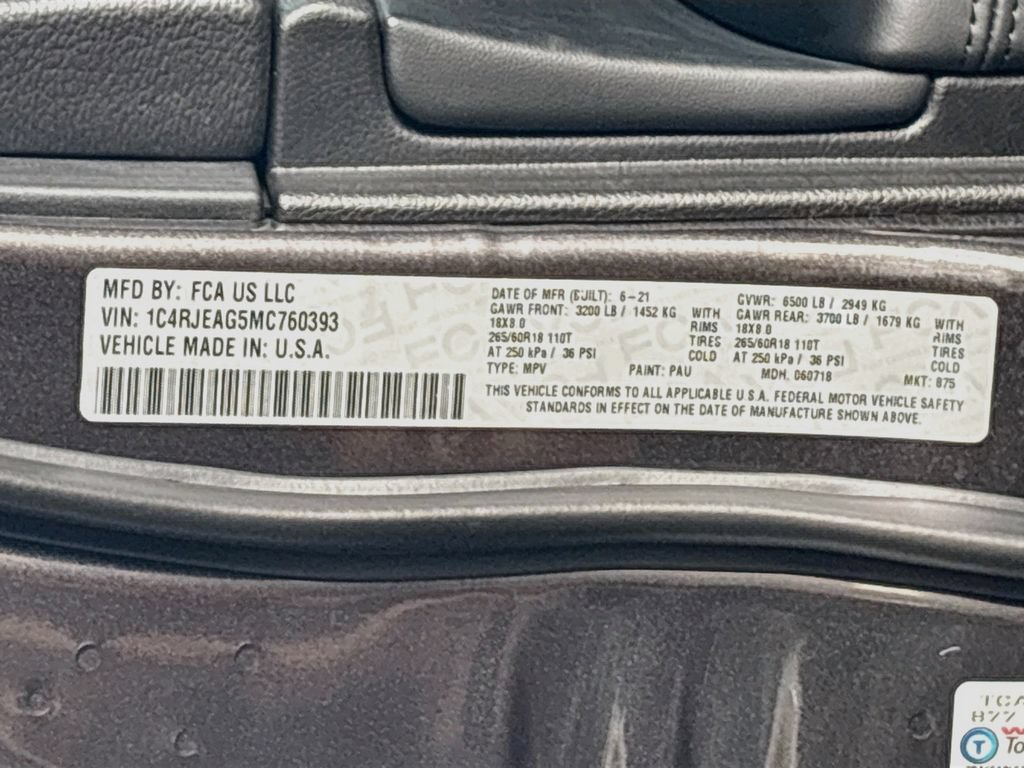 Used 2021 Jeep Grand Cherokee Laredo X RWD image 34