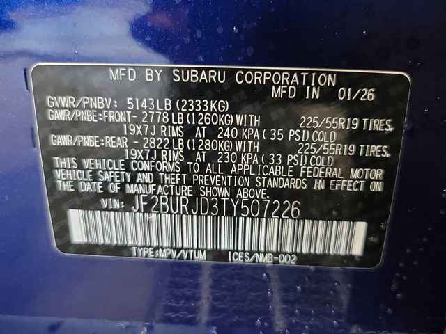 New 2026 Subaru Outback Touring XT image 31