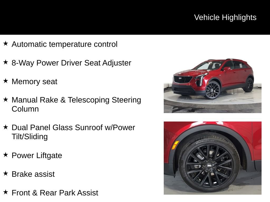 Used 2023 Cadillac XT4 Sport w/ LPO, Onyx Lite Package image 25