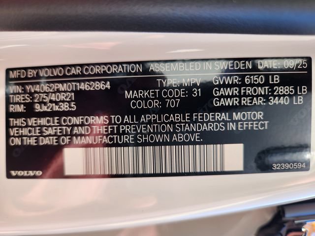 New 2026 Volvo XC90 B6 Ultra w/ Protection Package AWD/4WD image 24
