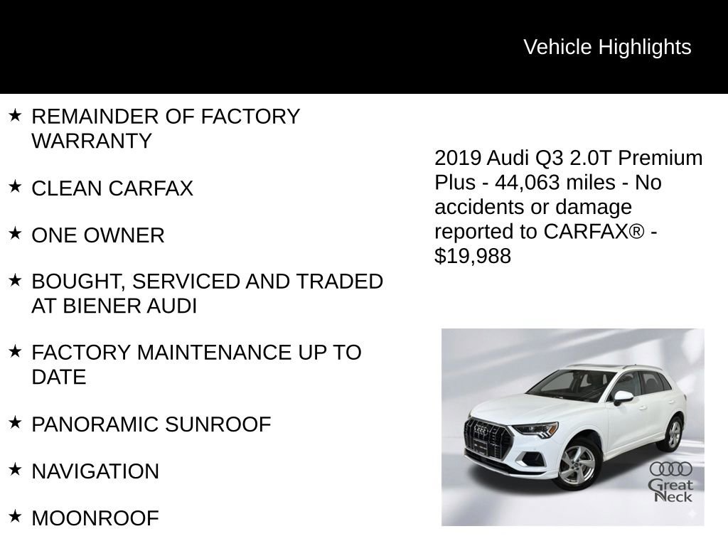 Used 2019 Audi Q3 2.0T Premium Plus image 9