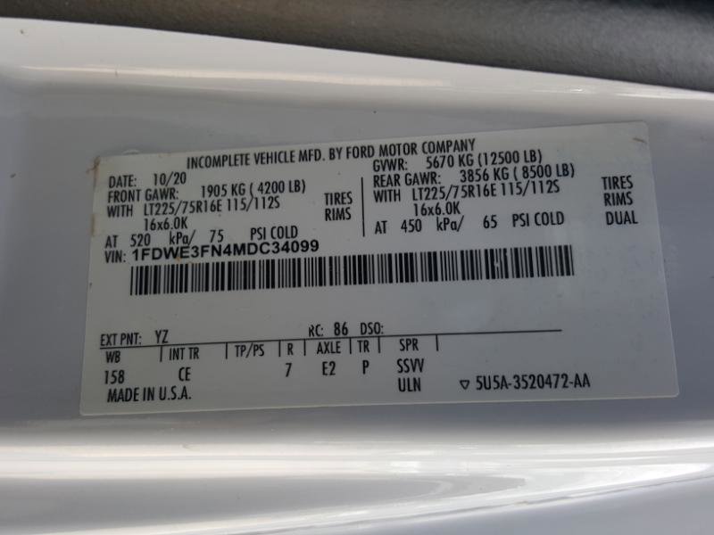 Used 2021 Ford E-350 and Econoline 350 Super Duty w/ Power Windows & Locks Group RWD image 26