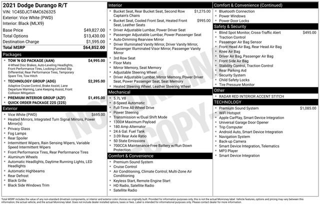 Used 2021 Dodge Durango R/T w/ Tow 'N Go Package image 6