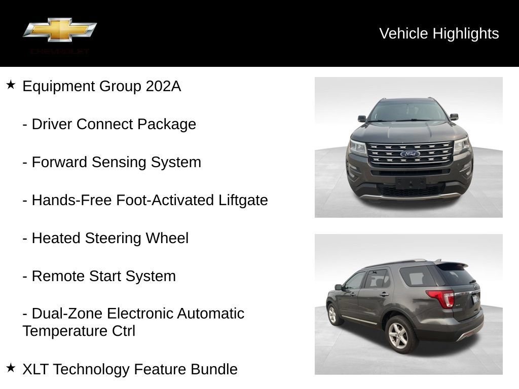 Used 2017 Ford Explorer XLT w/ Equipment Group 202A AWD/4WD image 19