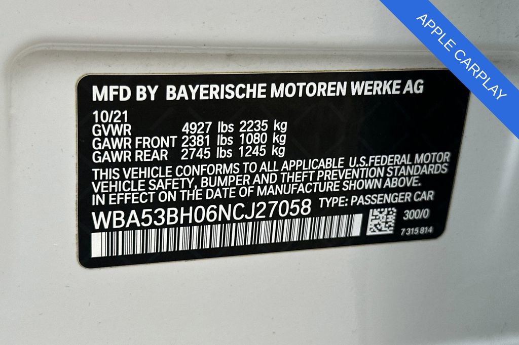 Used 2022 BMW 530i w/ Convenience Package RWD image 34
