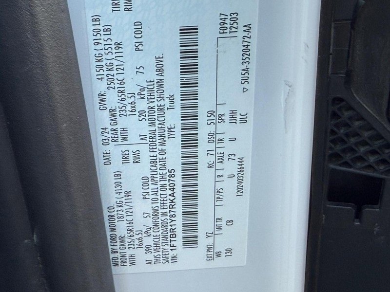 Certified 2024 Ford Transit 250 Base w/ Exterior Upgrade Package image 22