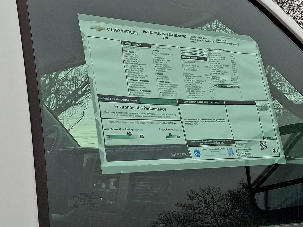 New 2025 Chevrolet Express 2500 Extended w/ Driver Convenience Package image 19