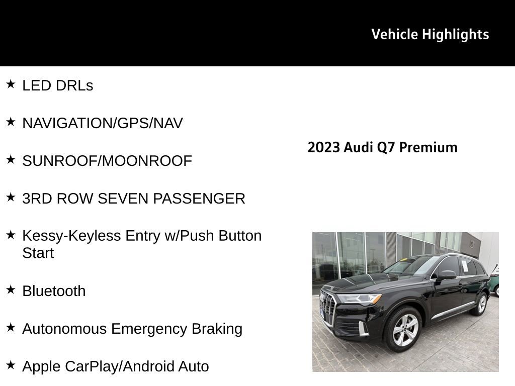 Used 2023 Audi Q7 2.0T Premium w/ Convenience Package image 30