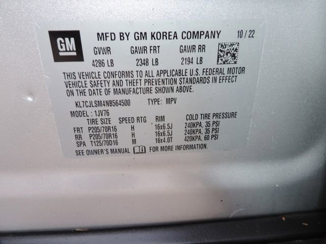 Used 2022 Chevrolet Trax LT w/ LT Convenience Package image 16