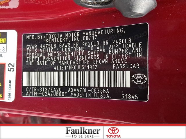 Used 2018 Toyota Camry L image 26