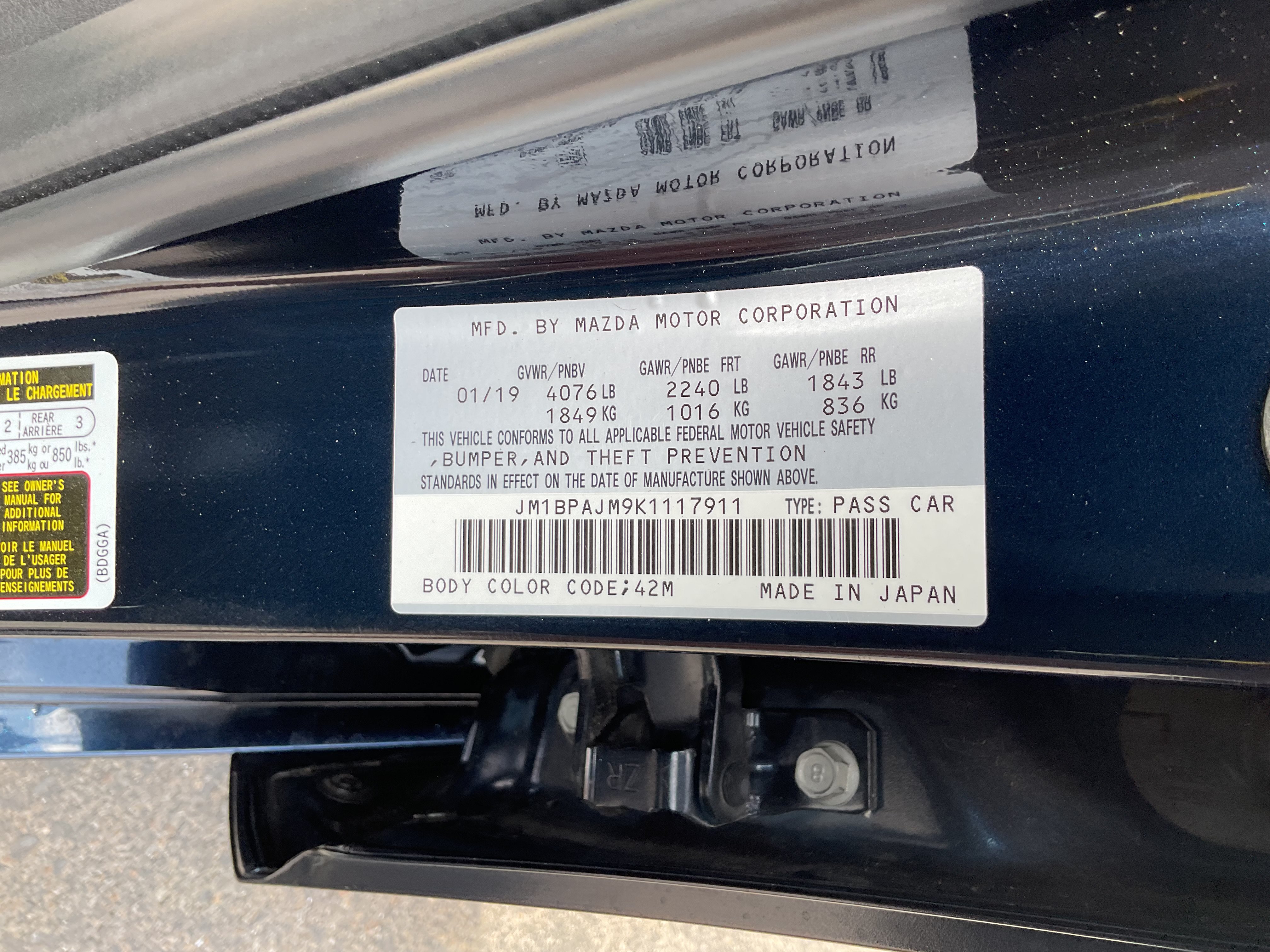 Used 2019 MAZDA MAZDA3 Hatchback FWD image 15