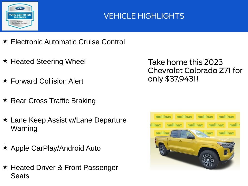 Used 2023 Chevrolet Colorado Z71 w/ Z71 Convenience Package 2 AWD/4WD image 20