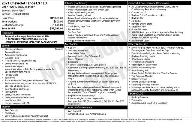 Used 2021 Chevrolet Tahoe LS image 4