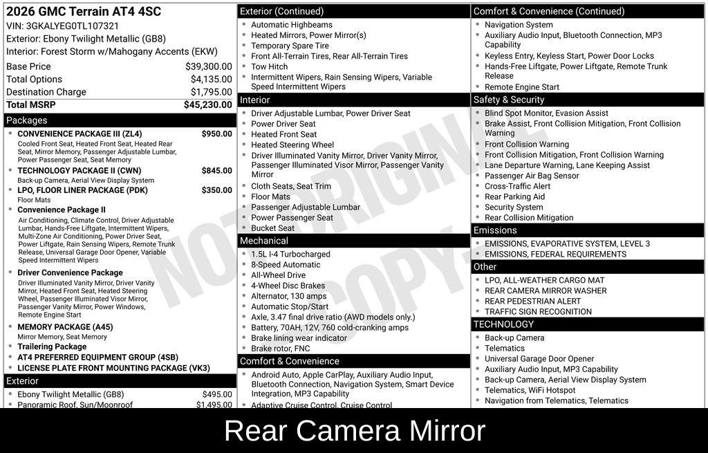 New 2026 GMC Terrain AT4 w/ Convenience Package III image 8