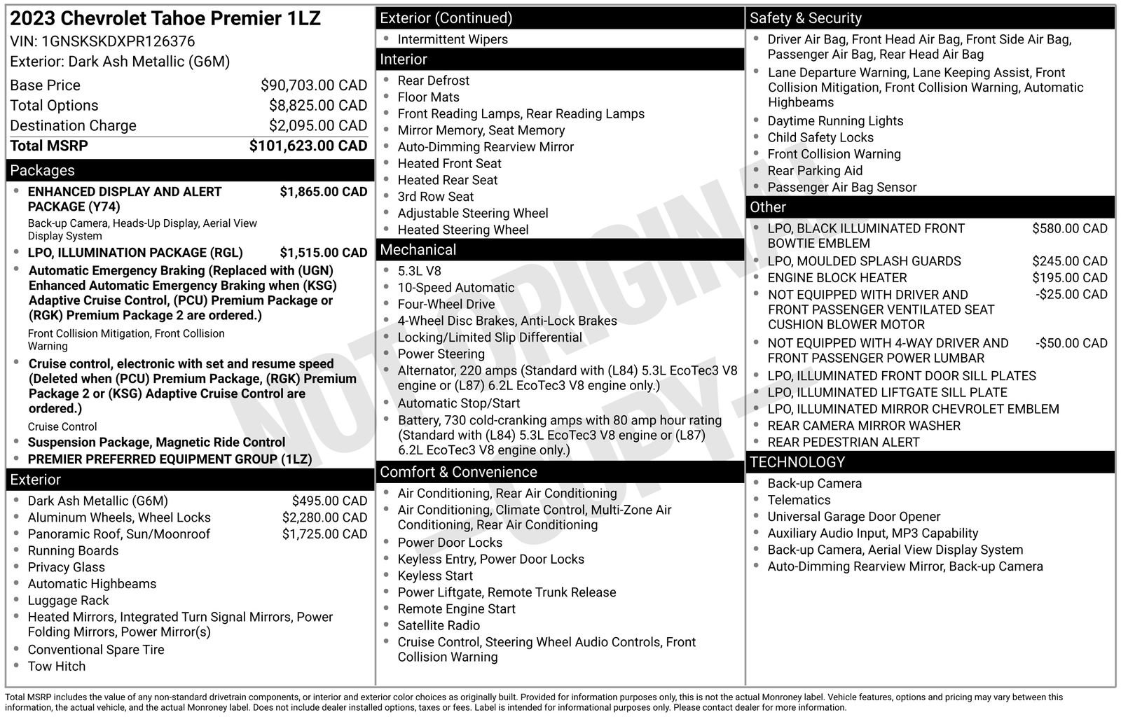Certified 2023 Chevrolet Tahoe Premier AWD/4WD image 39