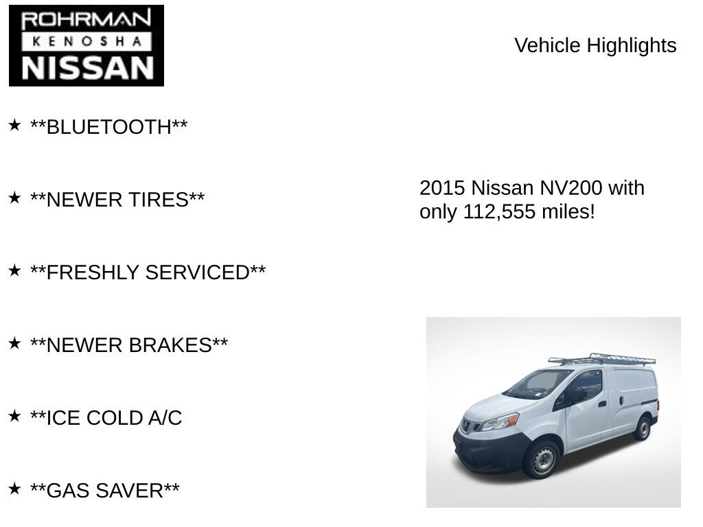 Used 2015 Nissan NV200 S FWD image 7