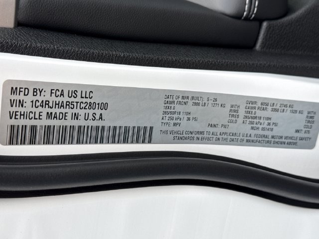 New 2026 Jeep Grand Cherokee Altitude AWD/4WD image 10