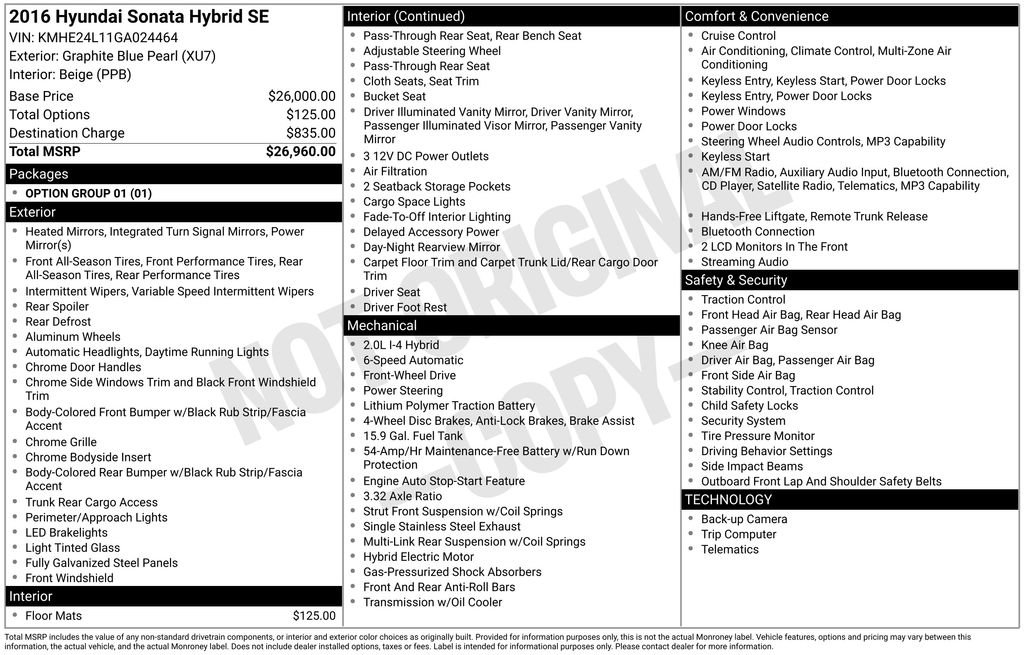 Used 2016 Hyundai Sonata SE FWD image 2