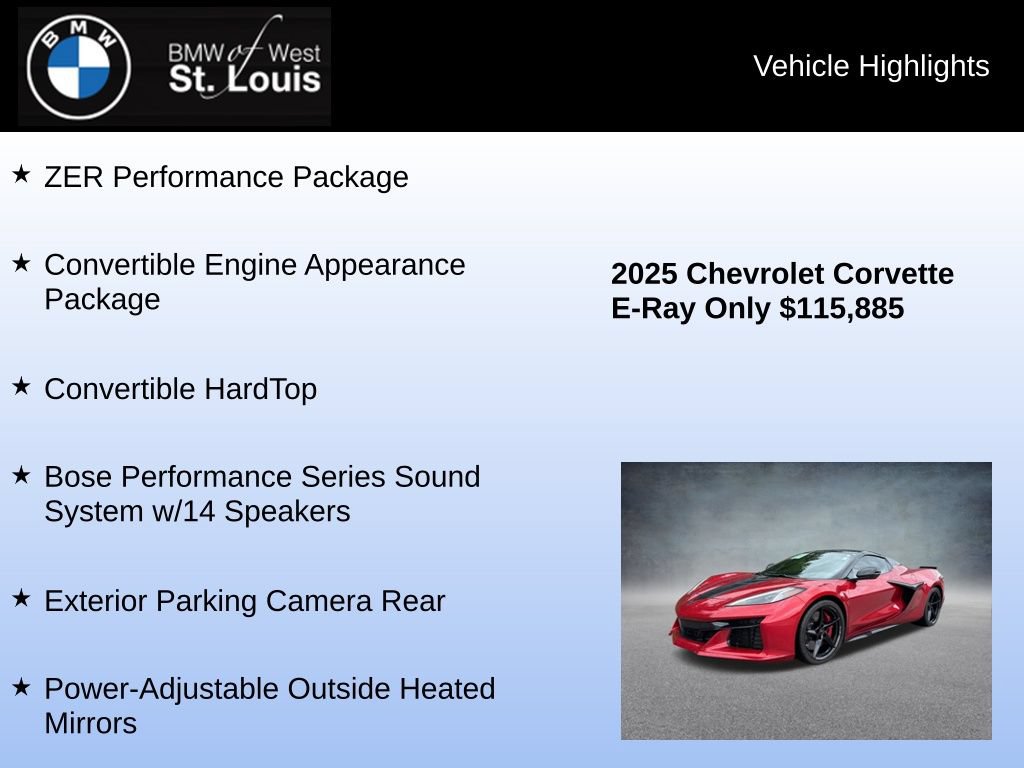 Used 2025 Chevrolet Corvette E-Ray AWD/4WD image 16