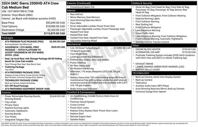 Used 2024 GMC Sierra 2500 AT4 w/ AT4 Premium Plus Package AWD/4WD image 33