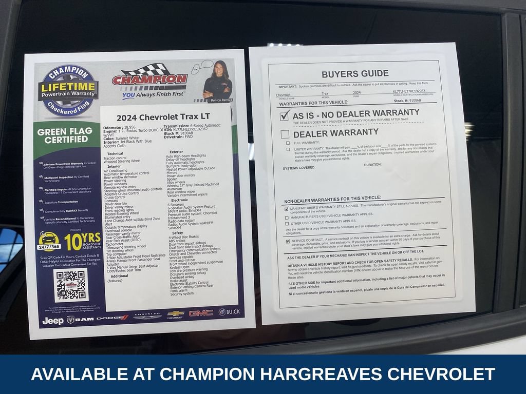 Used 2024 Chevrolet Trax LT w/ Driver Confidence Package FWD image 43