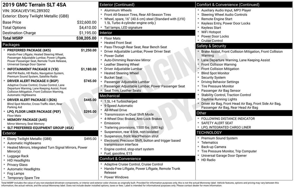 Used 2019 GMC Terrain SLT w/ Preferred Package image 6