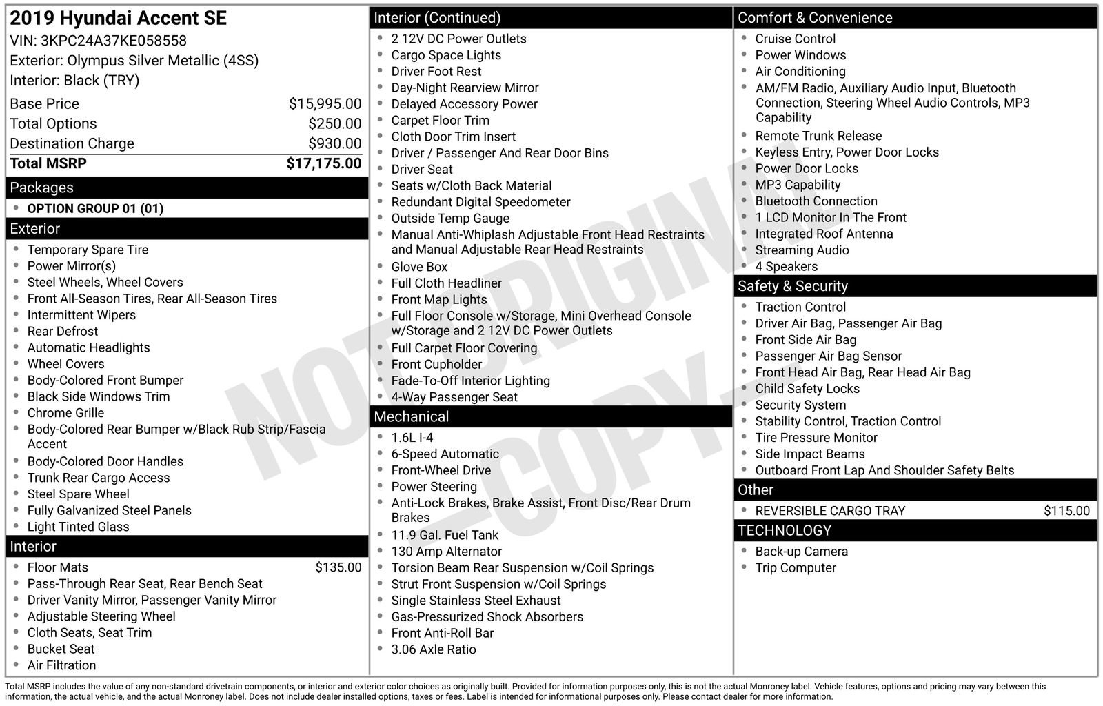 Used 2019 Hyundai Accent SE FWD image 11