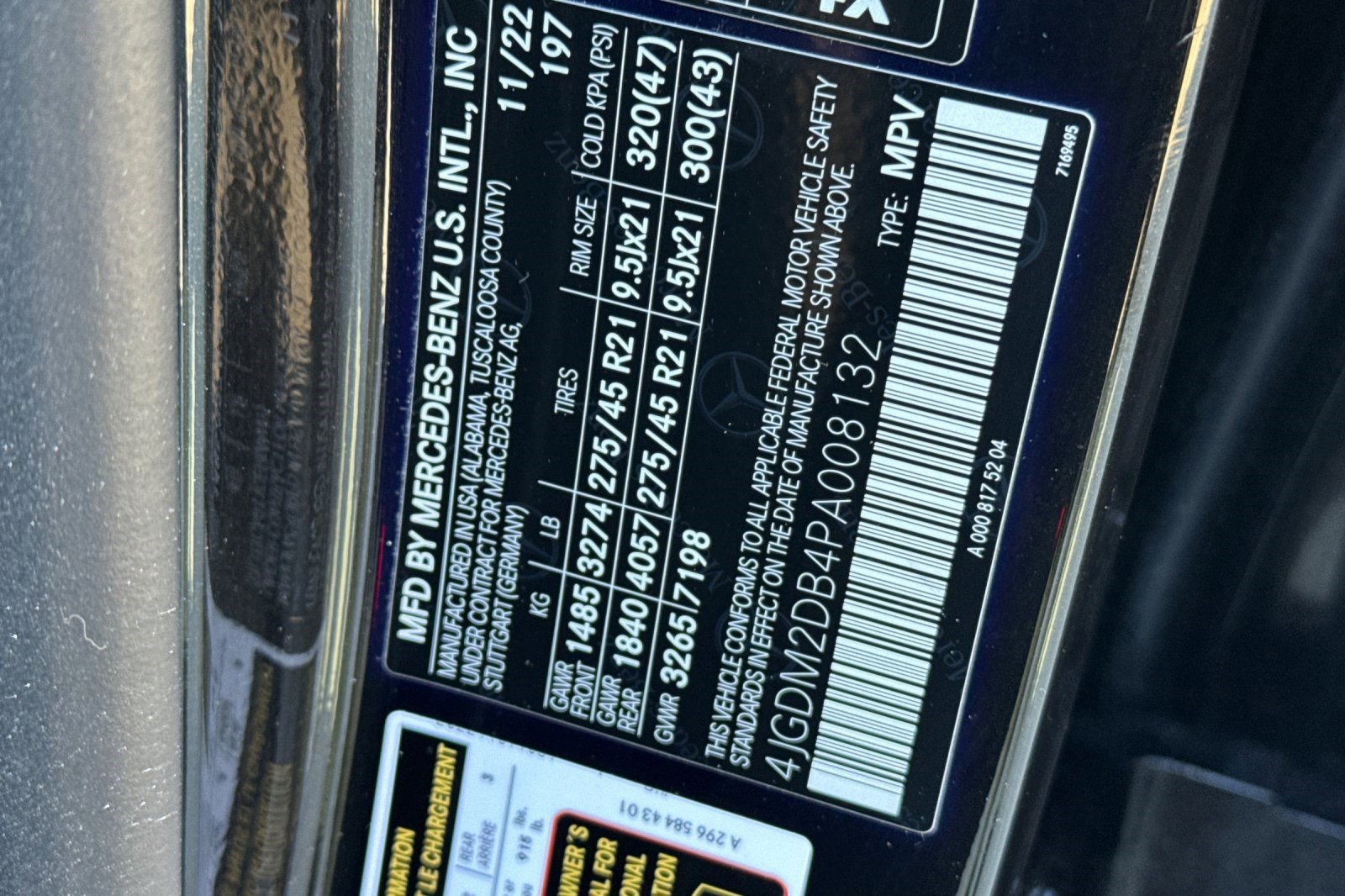 Certified 2023 Mercedes-Benz EQS 450+ SUV image 20