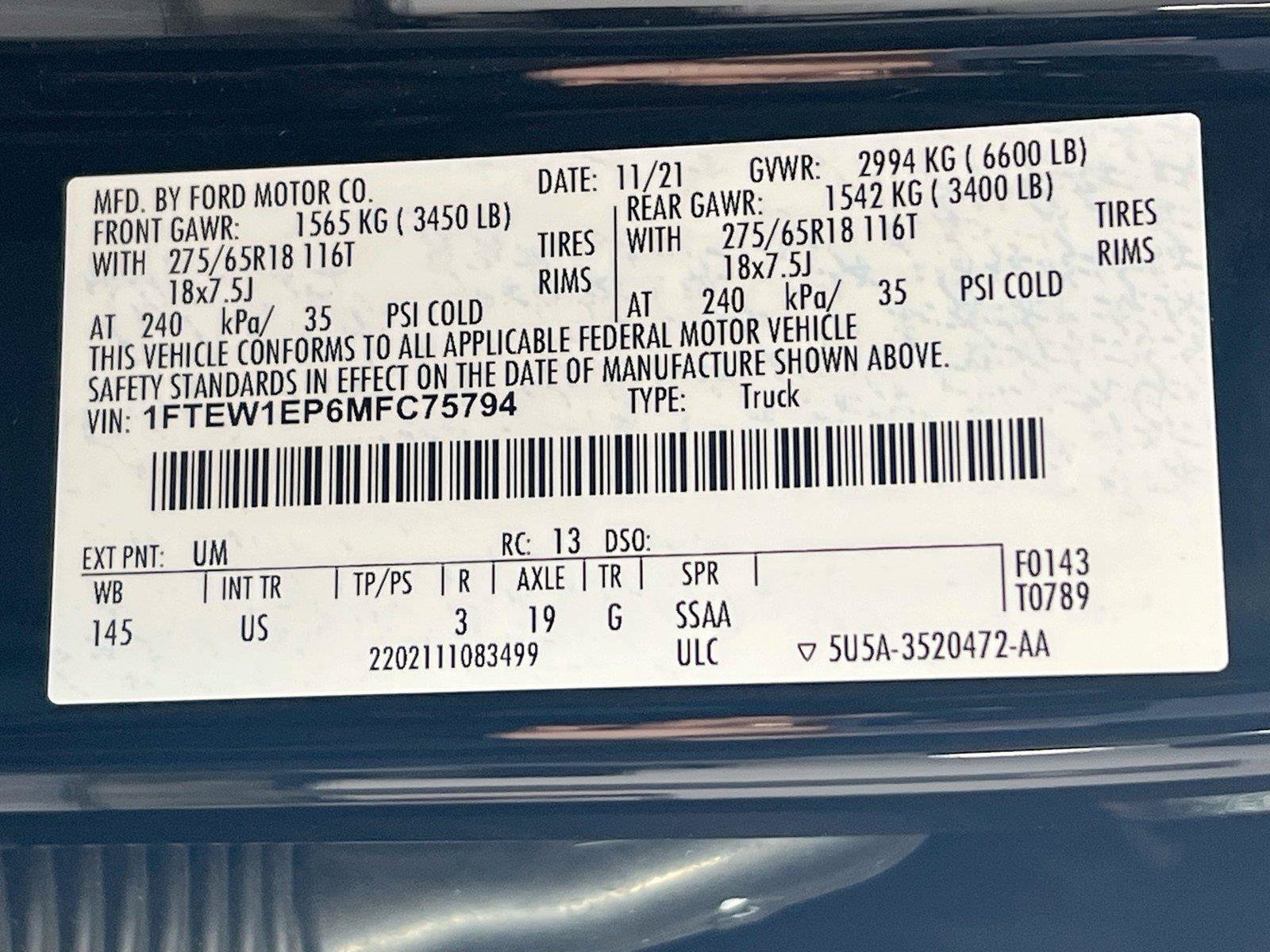 Used 2021 Ford F150 XLT w/ Equipment Group 302A High AWD/4WD image 33