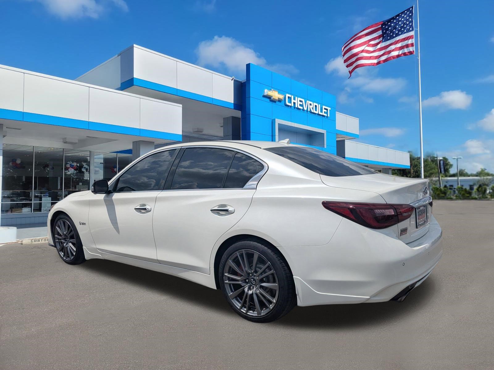 Used 2018 INFINITI Q50 Red Sport 400 w/ Sensory Package (Sport) image 6