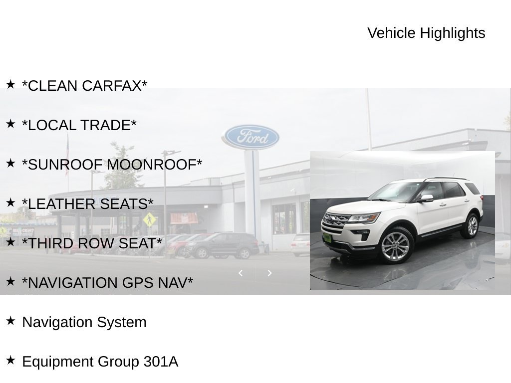 Certified 2018 Ford Explorer Limited w/ Equipment Group 301A AWD/4WD image 9