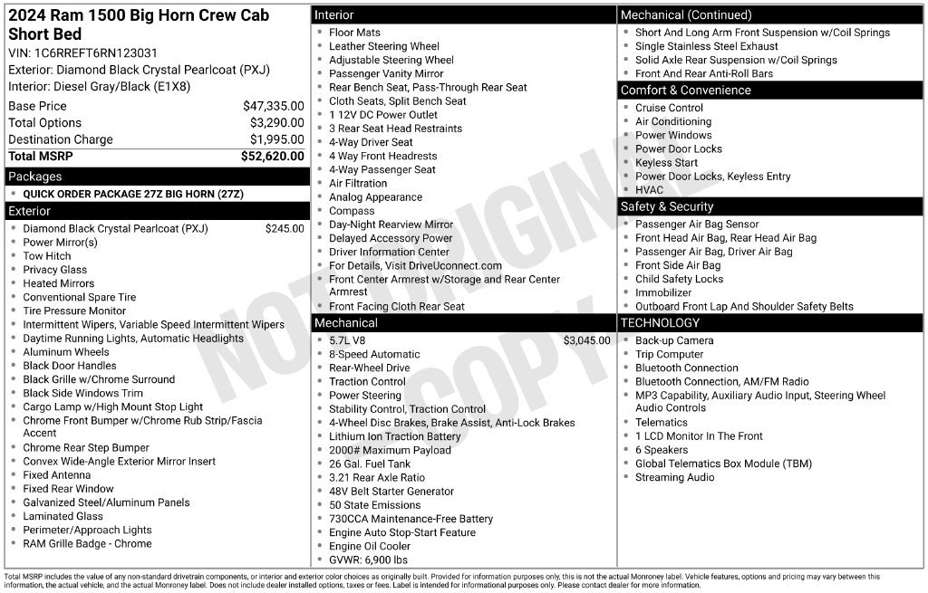 Used 2024 RAM 1500 Big Horn RWD image 5