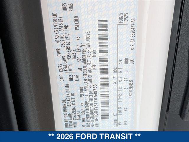 New 2026 Ford Transit 250 Low Roof image 22
