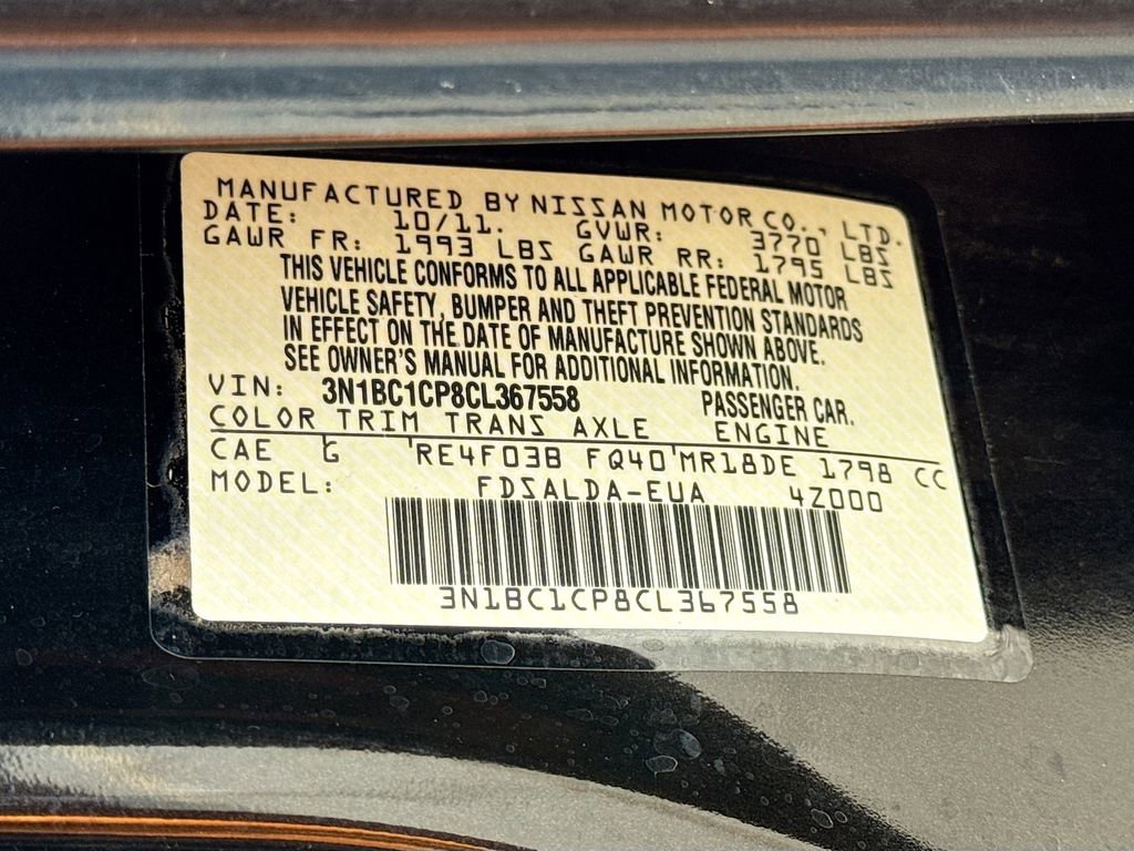 Used 2012 Nissan Versa 1.8 S w/ Plus Pkg image 38