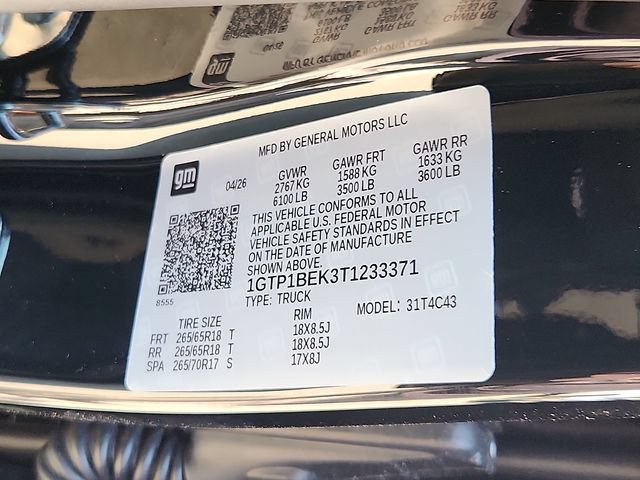 New 2026 GMC Canyon Elevation w/ Convenience Package RWD image 17