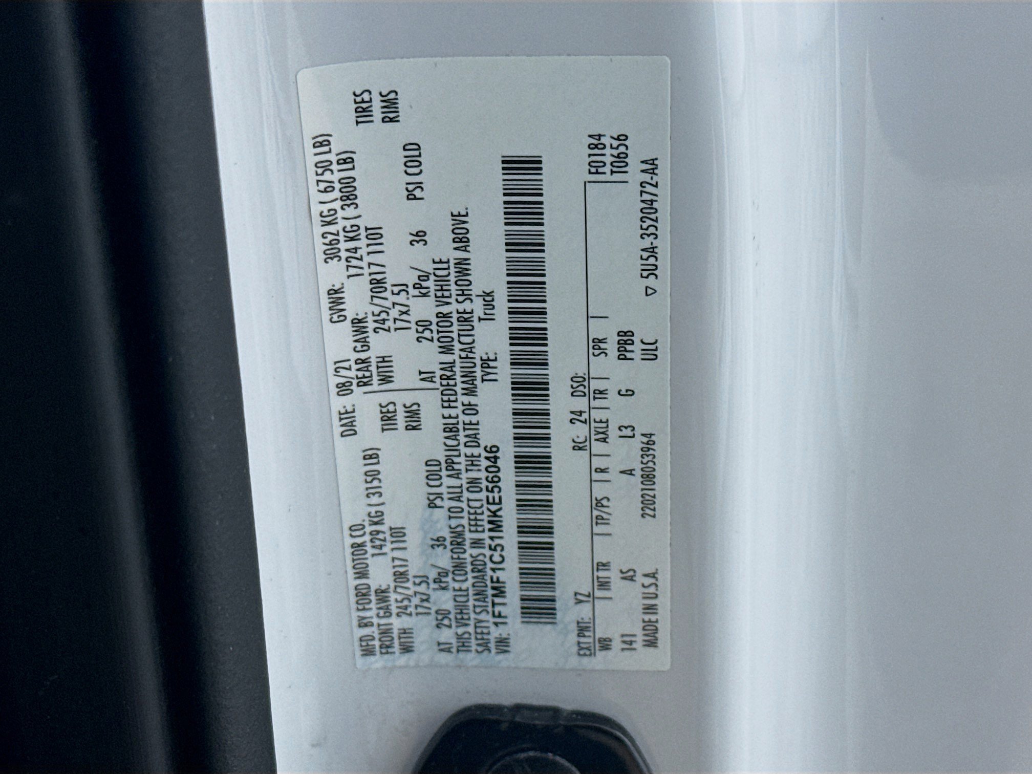 Used 2021 Ford F150 XL w/ Equipment Group 101A High RWD image 35