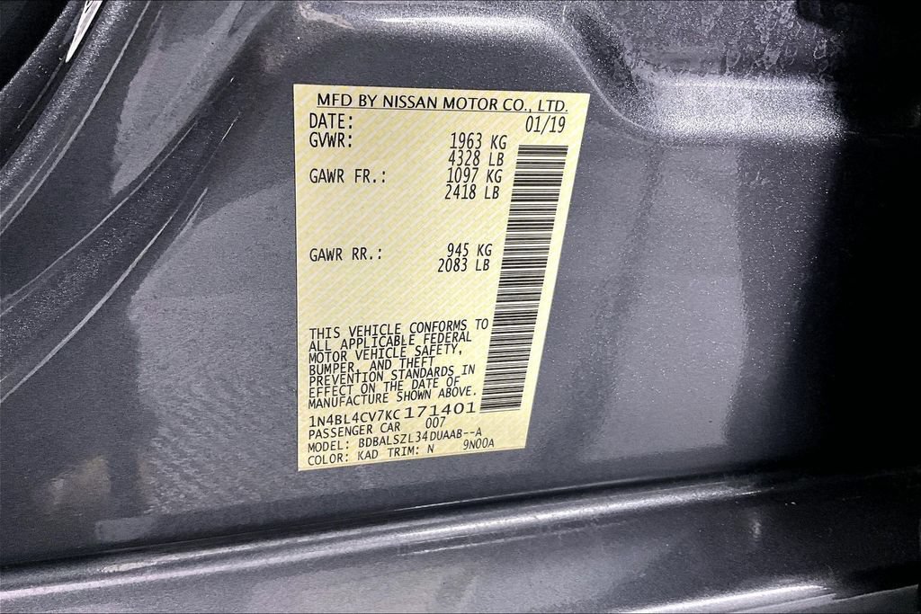 Used 2019 Nissan Altima 2.5 SR w/ SR Premium Package FWD image 32
