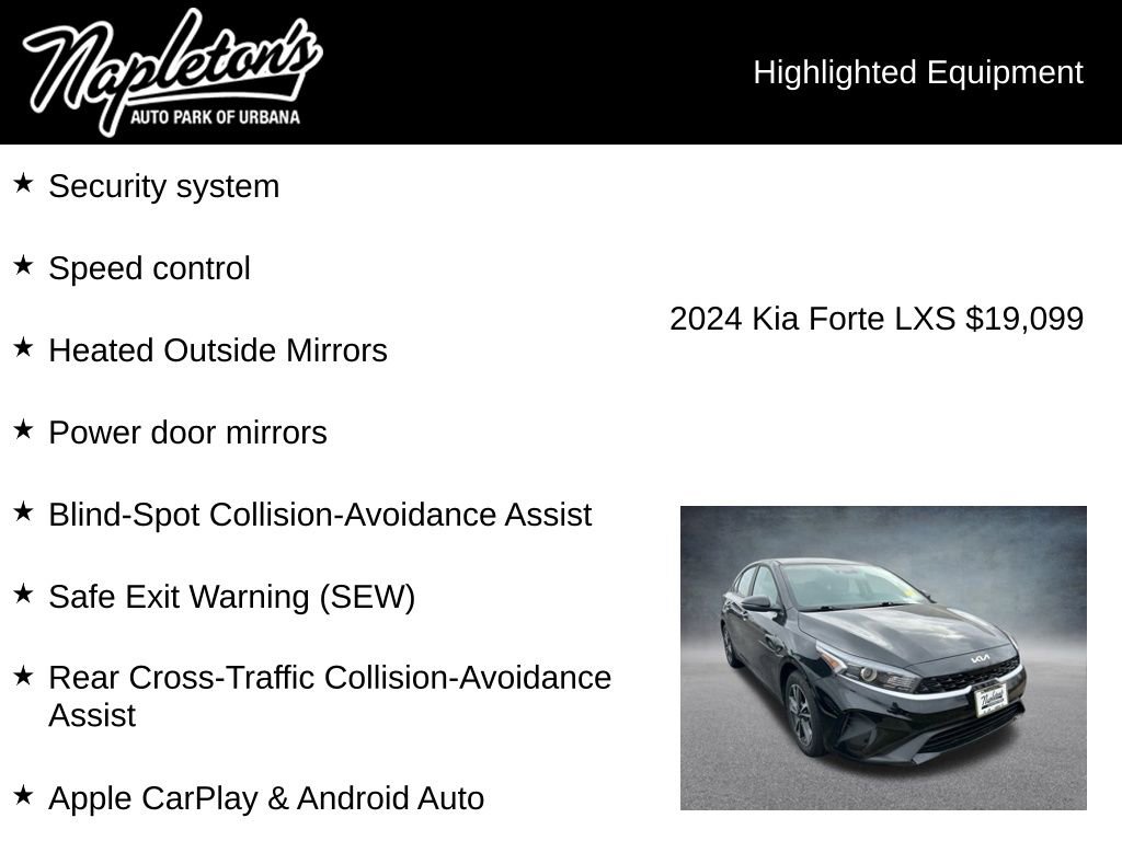 Used 2024 Kia Forte LXS w/ LXS Technology Package image 7