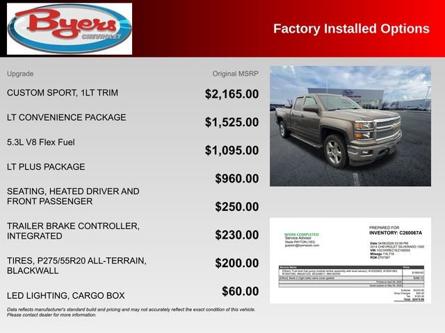 Used 2014 Chevrolet Silverado 1500 LT w/ LT Convenience Package image 10