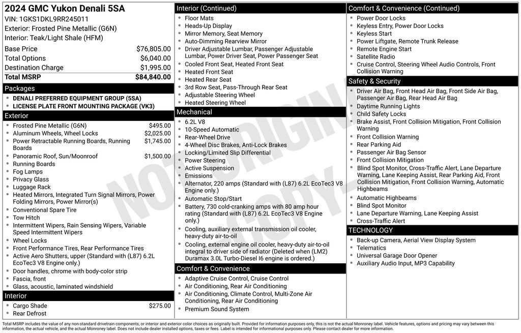 Used 2024 GMC Yukon Denali image 7